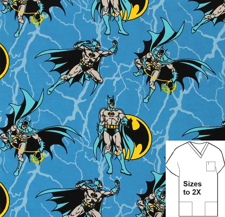 CART328LIMITED - Batman Rope comic cartoon scrubs