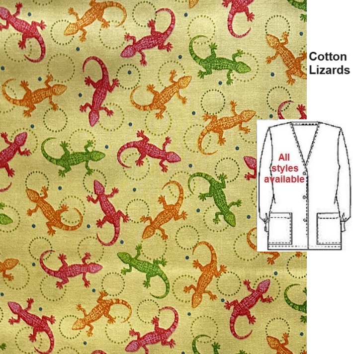 AWW72321 - Cotton Lizards - animal print scrubs
