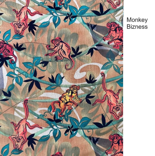 ACA101523 - Monkey Bizness animal scrub tops