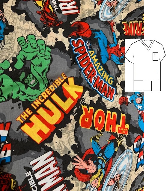 incredible hulk cartoon scrubs