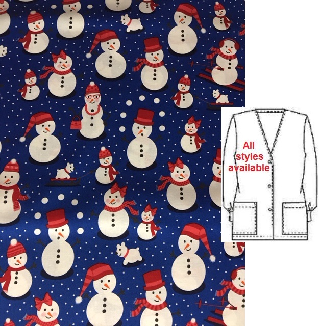 C103016540 - Snowball Party winter holiday, print scrubs