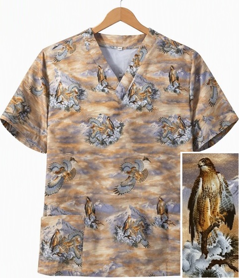 CL101326 - RAPTOR MOUNTAIN scrub top