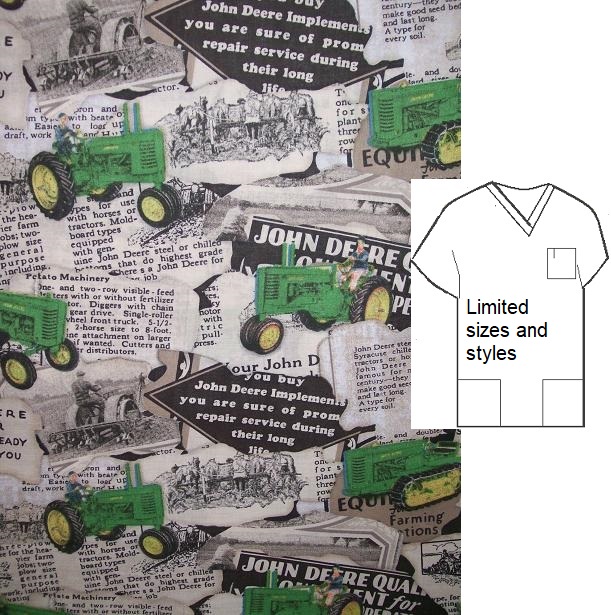 john deere scrub tops