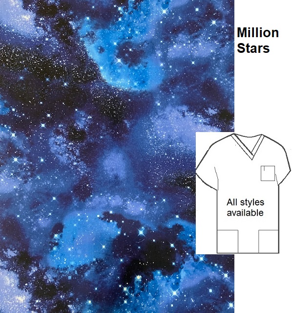 CEL11722 - Million Stars unique scrub tops