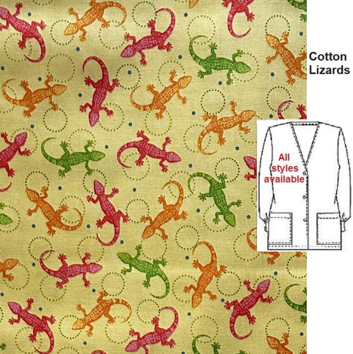 cotton lizards scrub tops