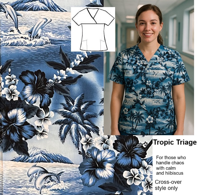 tropic triage scrub top