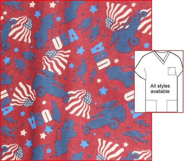 SP15758 - United We Stand -Patriotic Scrubs