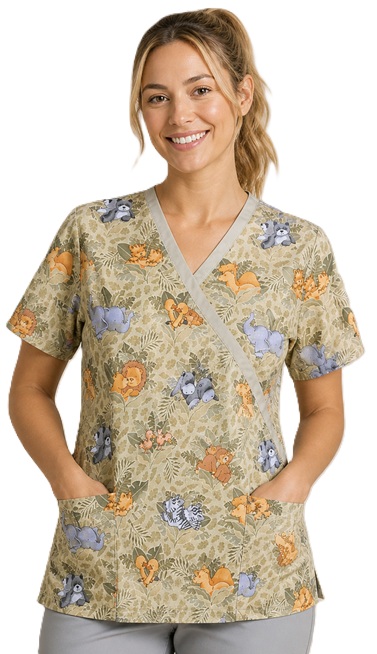 animal love 2X2 animal print scrubs