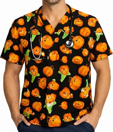 RM2814S - HAPPY JACKS Halloween Scrub Top