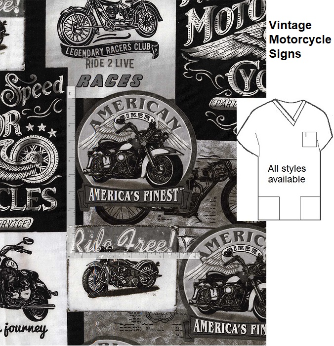 B2622 - Vintage Motorcycle Signs