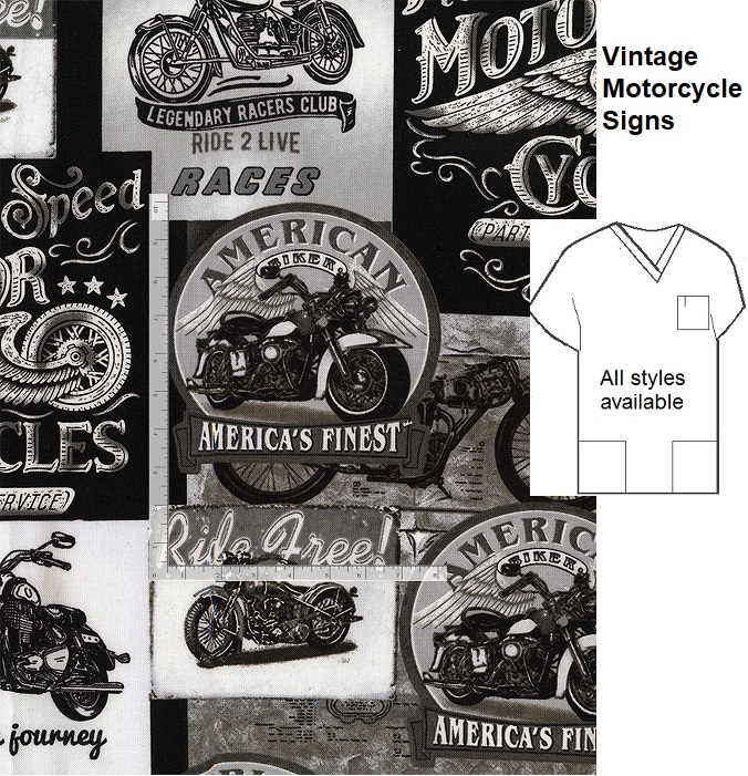 vintage motorcycle signs