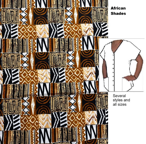 AA78LIMITED - African Shades scrub tops
