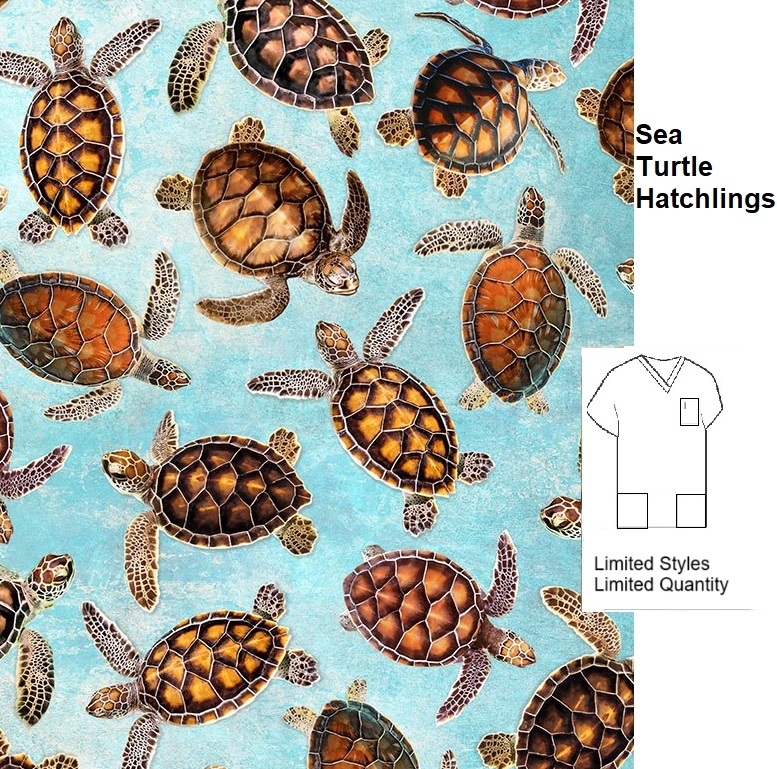 AO82323 - Sea Turtle Hatchlings scrub tops