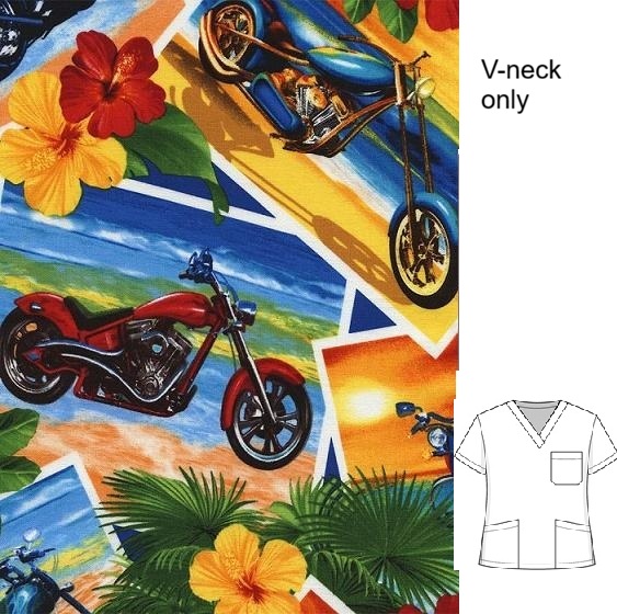 BT126LIMITED - Island Turbo Medic scrub tops