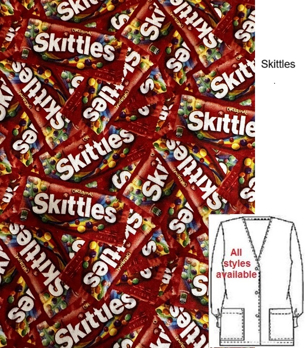 CART711LIMITED - Skittles cotton print scrub tops