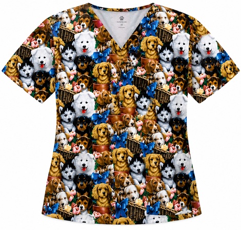 RM838101515S - DOGGIE LOVE Veterinary Scrubs