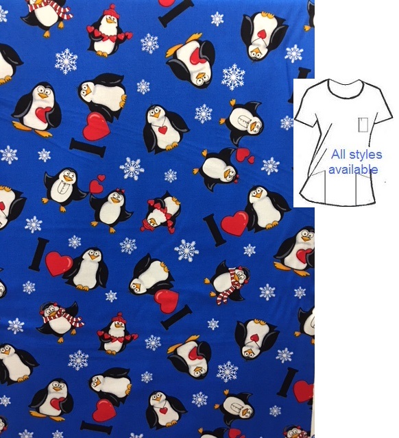 Properly Dressed - Holiday print scrubs