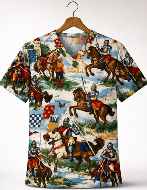 Knightly Cotton print scrub tops