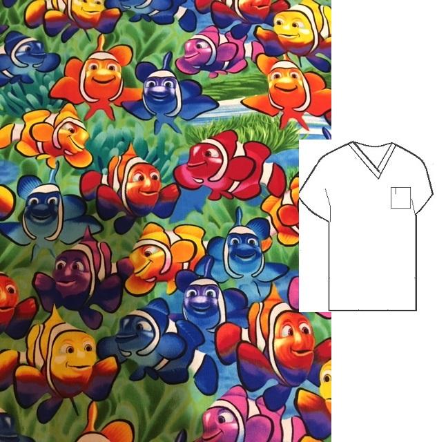 RM11517B-1X - Almost Like Nemo V-neck Left chest