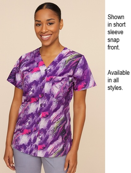 Agate Flow scrub top