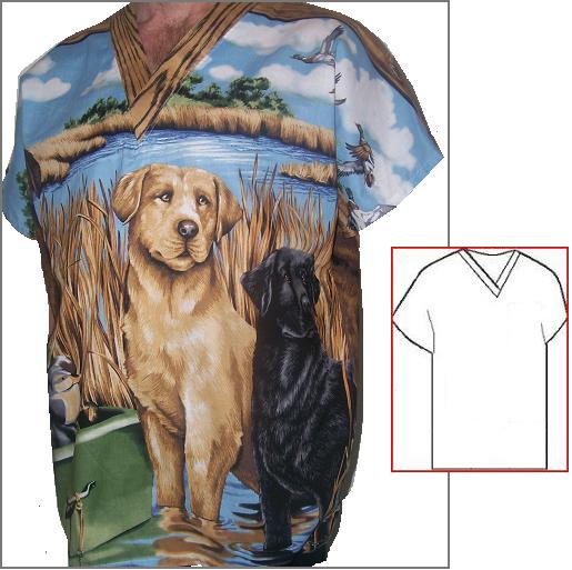 RM42812S - Loyal Labs Veterinary Print Scrubs