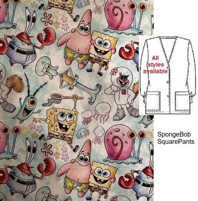 CART716LIMITED - SpongeBob SquarePants cartoon scrubs