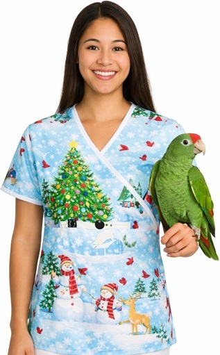 RM2526RM - Christmas Village Magic ready-made scrubs