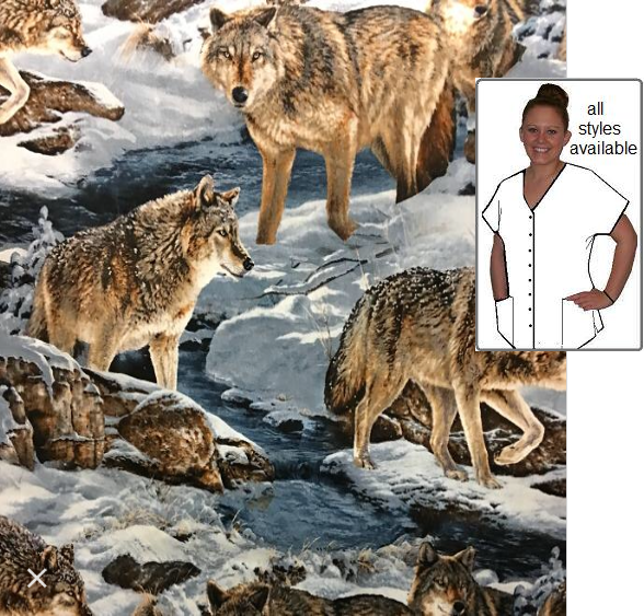 AW11413A - Narragansett Creek  Animal Print Scrubs