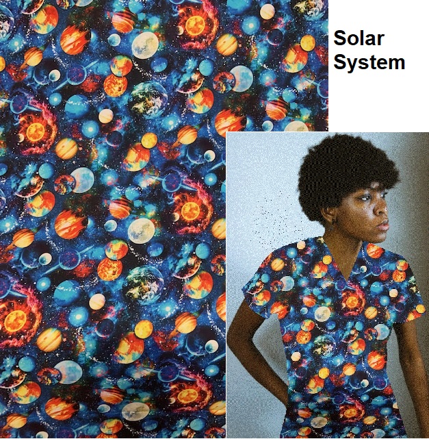 solar system unique scrub tops
