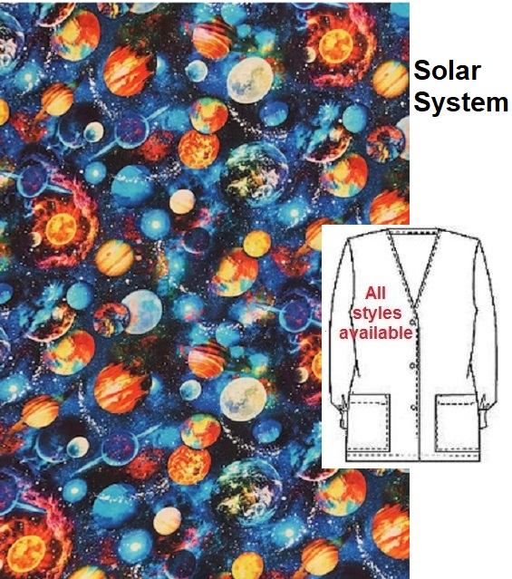 CEL11522 - Solar System unique scrub tops