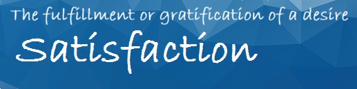 Blue satisfied customers banner