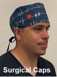 man modeling a surgical cap